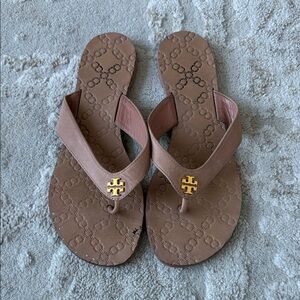 Tory Burch Nude/Brown Flip Flop Sandals for Women